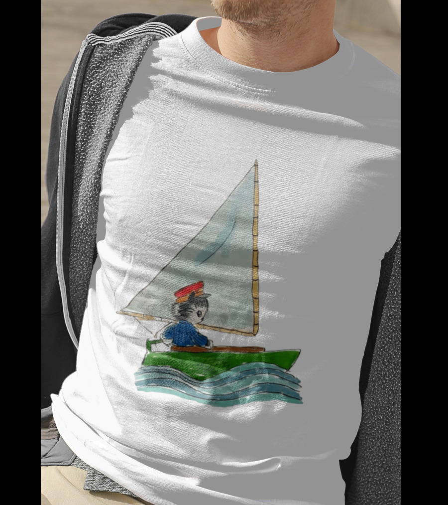 Sailing Kitty With Red Hat I Need To Return From Whence I Came Bestie T-Shirt
