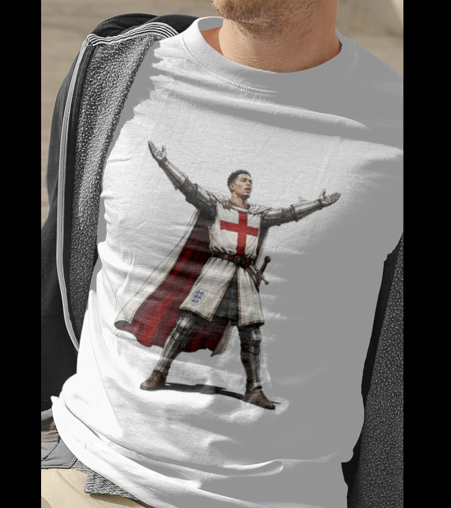 Jude Bellingham England National Football Knight Crusade Iconic Symbolism T-Shirt