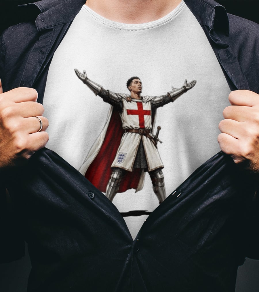 Jude Bellingham England National Football Knight Crusade Iconic Symbolism T-Shirt