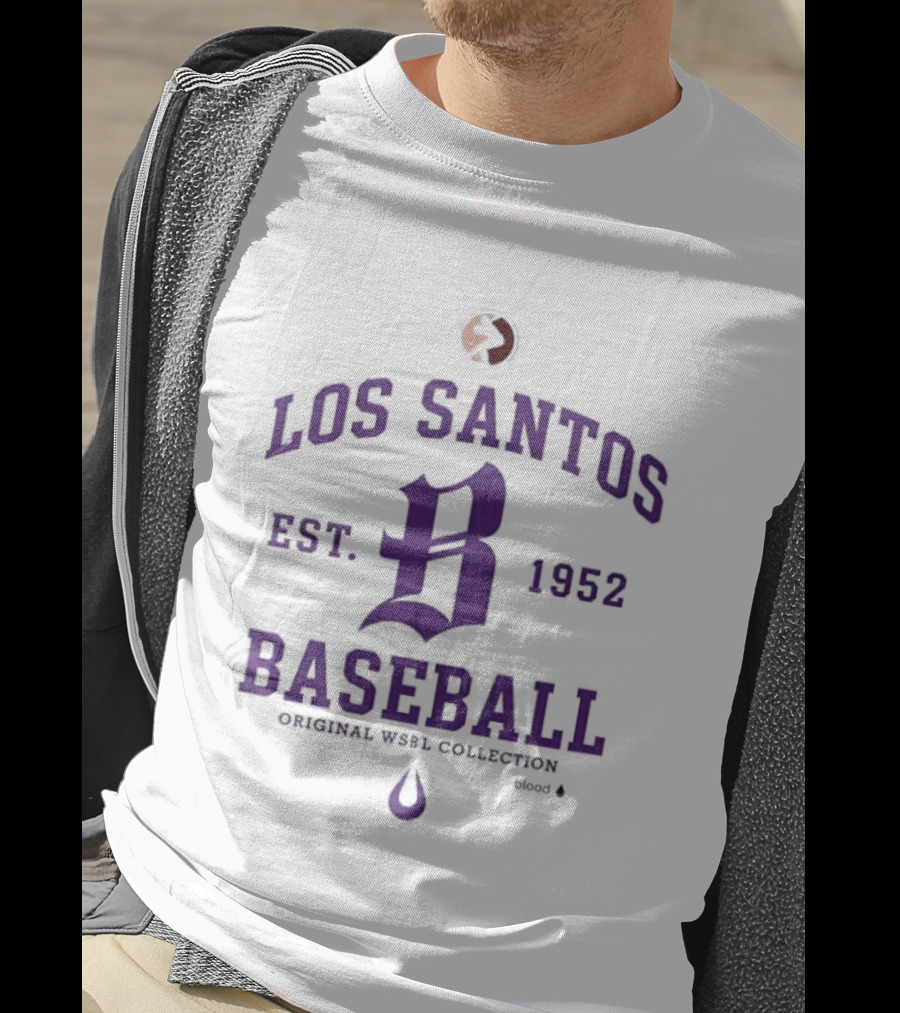 Los Santos Baseball Original WSBL Collection Est 1952 Vintage Style B T-Shirt
