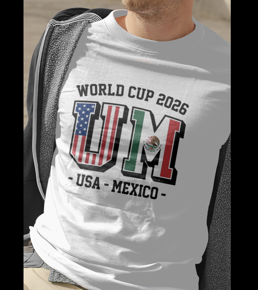 World Cup 2026 USA Mexico Flag UM T-Shirt
