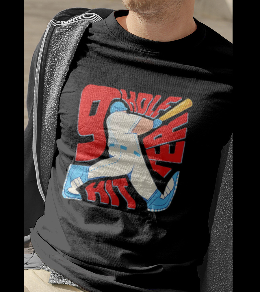 9 Hole Hitter Baseball Second Leadoff T-Shirt