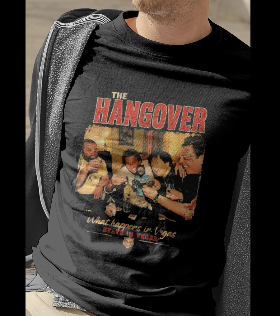 The Hangover Alan Phil Stu Mr Chow What Happens In Vegas Stays In Vegas T-Shirt