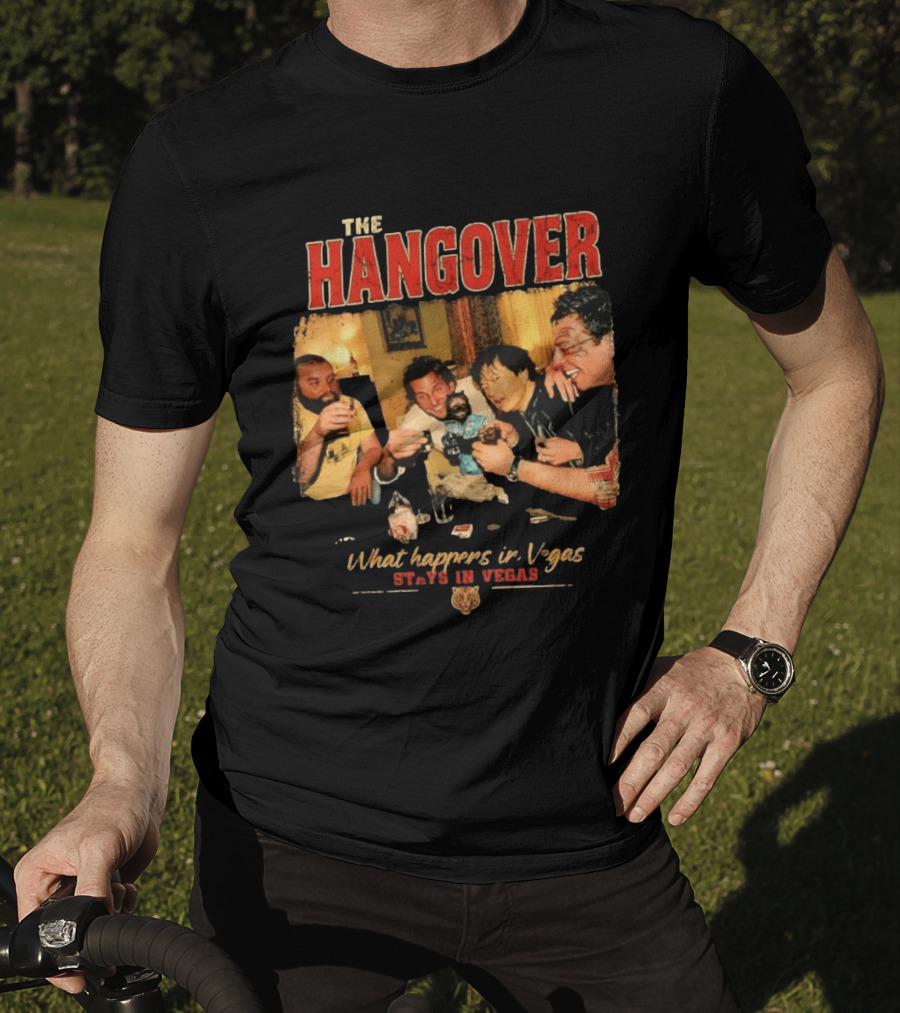 The Hangover Alan Phil Stu Mr Chow What Happens In Vegas Stays In Vegas T-Shirt
