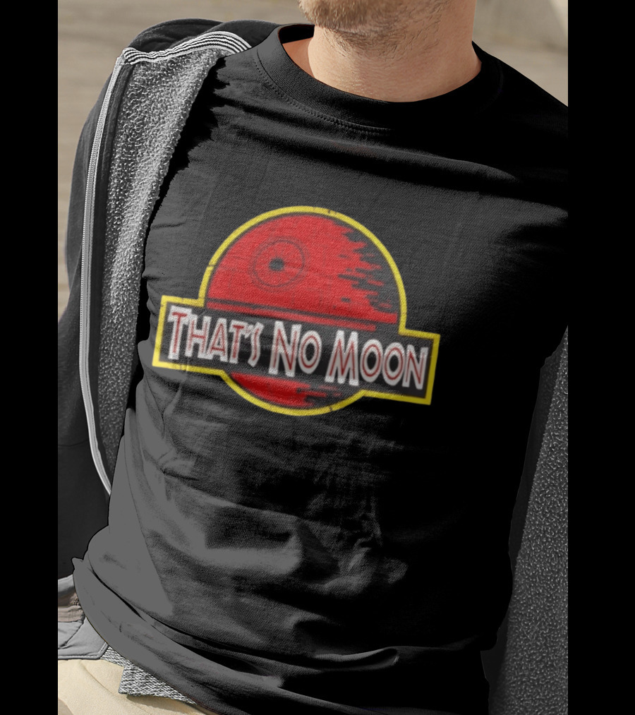 Death Star Jurassic Park That's No Moon Crossover Fan Merch T-Shirt