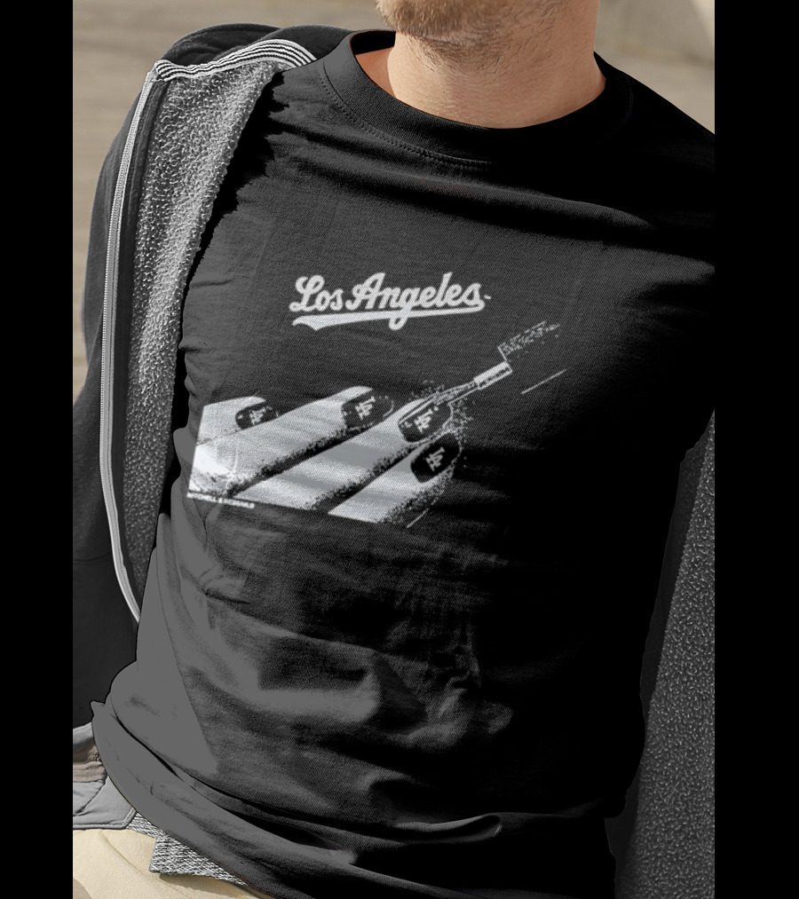 Mitchell & Ness Los Angeles Dodgers Nail Polish MLB T-Shirt