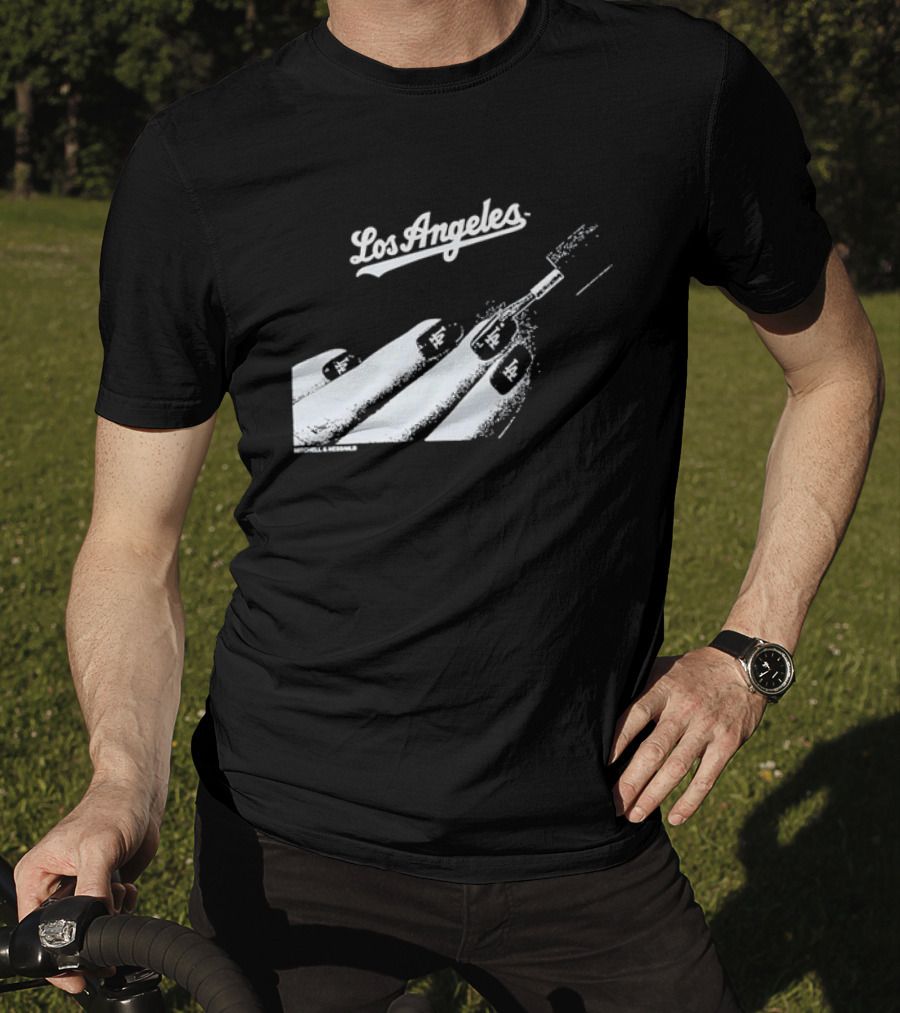 Mitchell & Ness Los Angeles Dodgers Nail Polish MLB T-Shirt