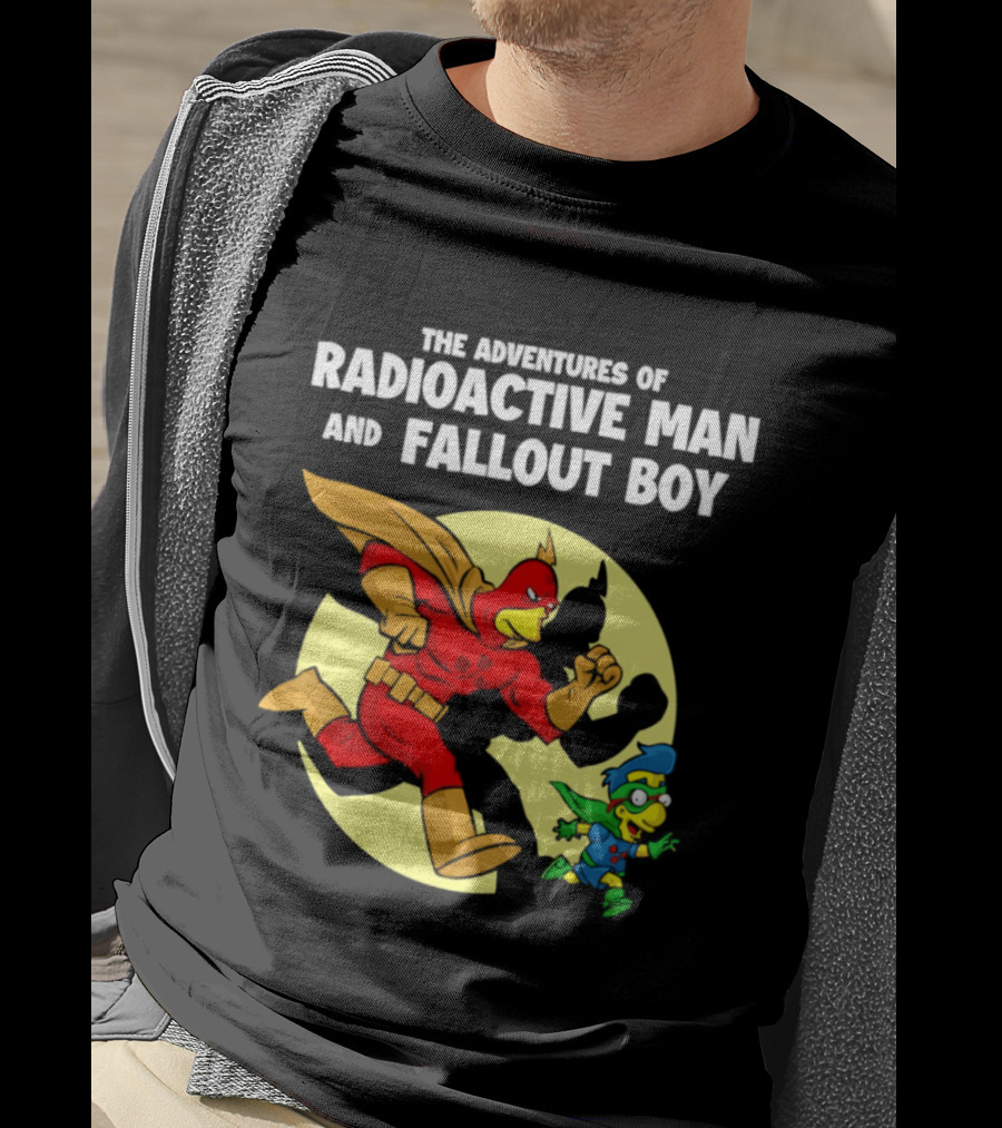 The Adventures Of Radioactive Man And Fallout Boy Comic Hero Duo T-Shirt