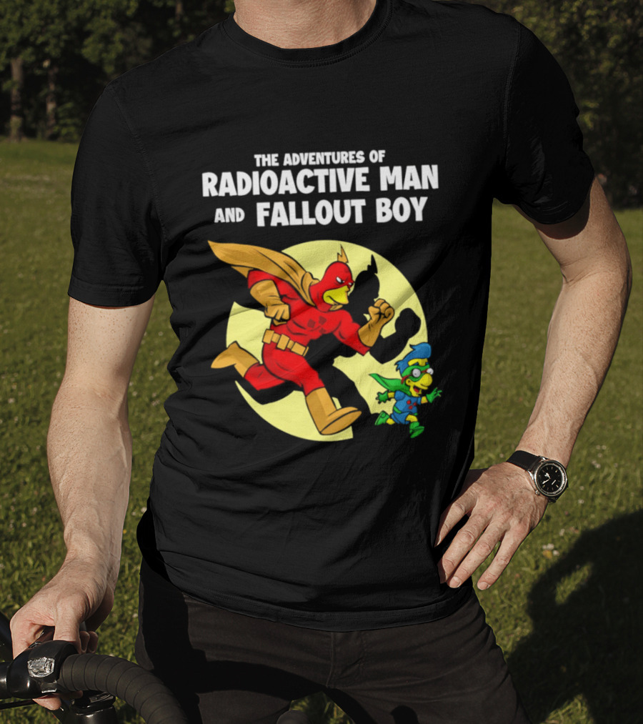 The Adventures Of Radioactive Man And Fallout Boy Comic Hero Duo T-Shirt