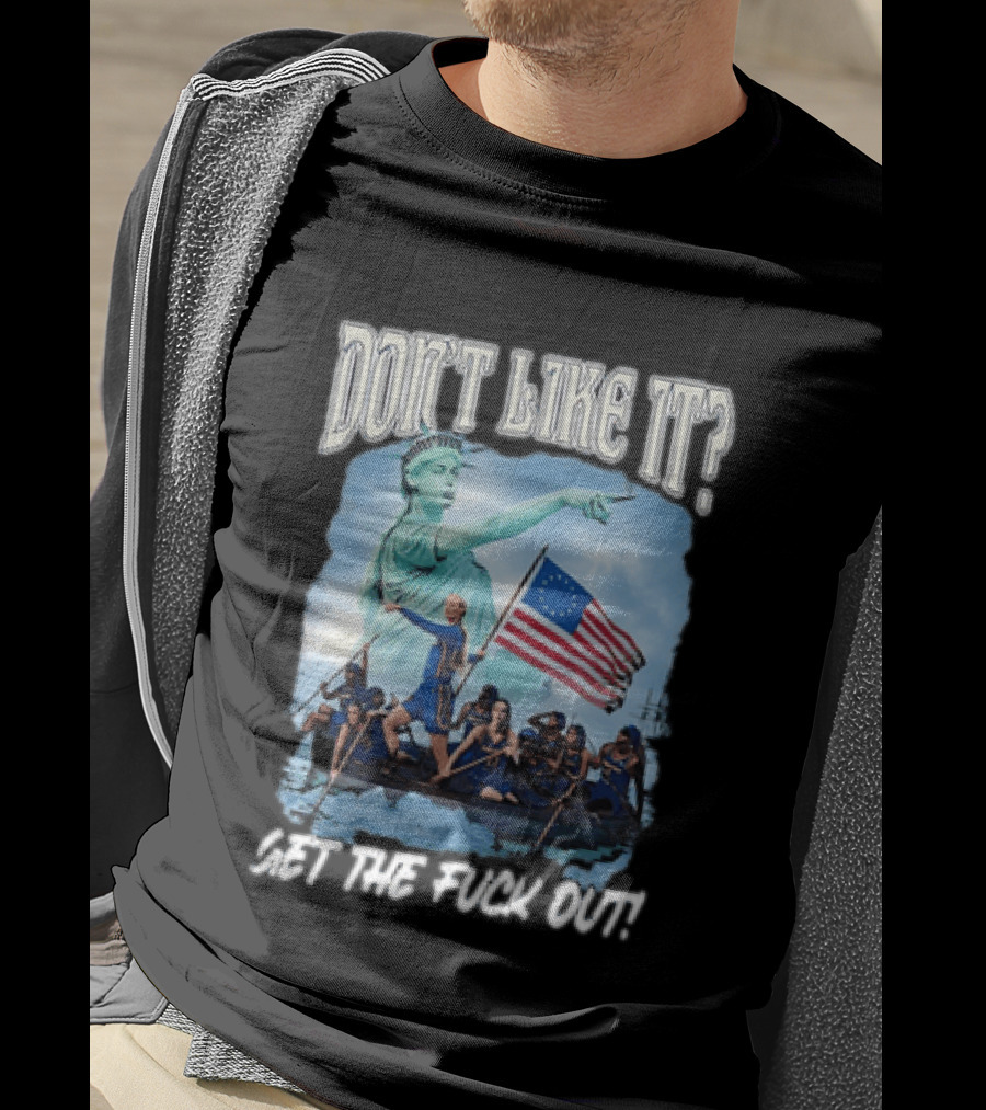 Indiana Fever Sophie Cunningham Statue Of Liberty Don't Like It Get The Fuck Out T-Shirt