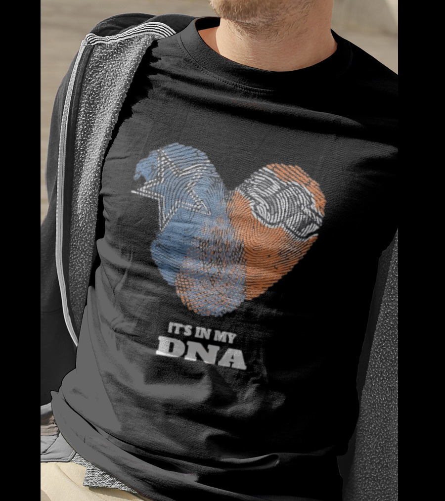 Texas Longhorns It's In My DNA Fingerprint Heart T-Shirt