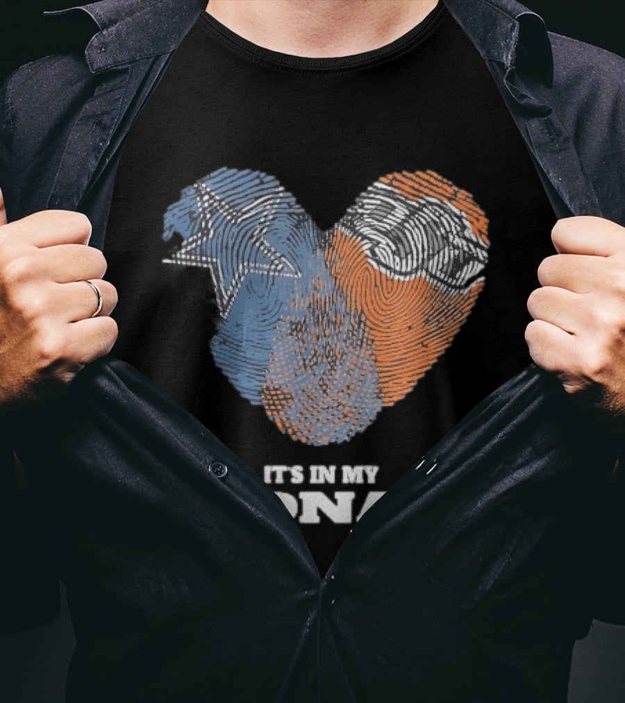 Texas Longhorns It's In My DNA Fingerprint Heart T-Shirt