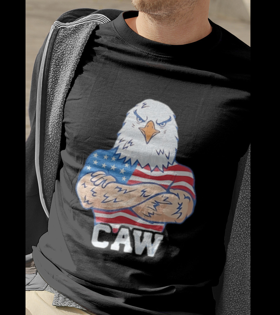 Pat McAfee Eagle Caw American Flag 4th Of July T-Shirt