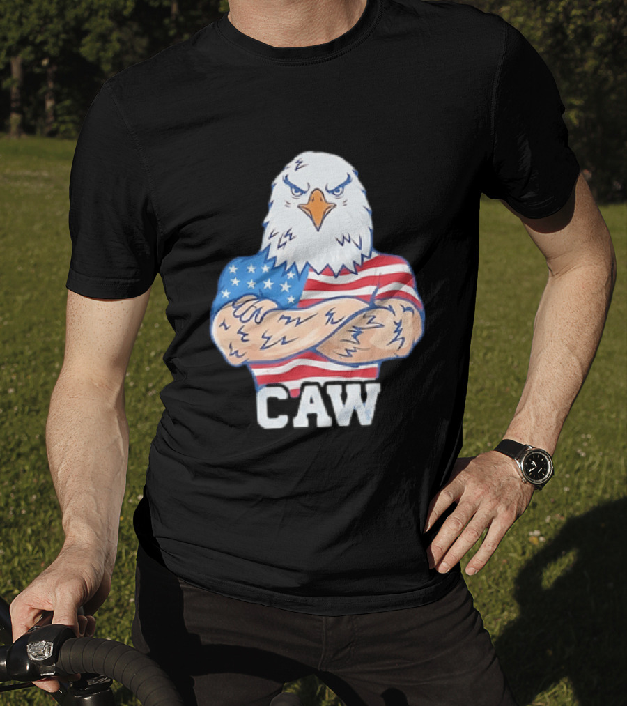 Pat McAfee Eagle Caw American Flag 4th Of July T-Shirt