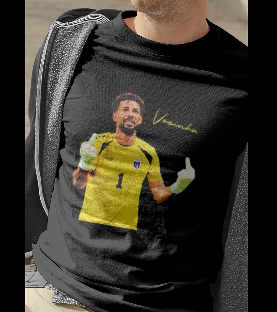 Vozinha Cape Verde National Team Number 1 Player Gesture T-Shirt