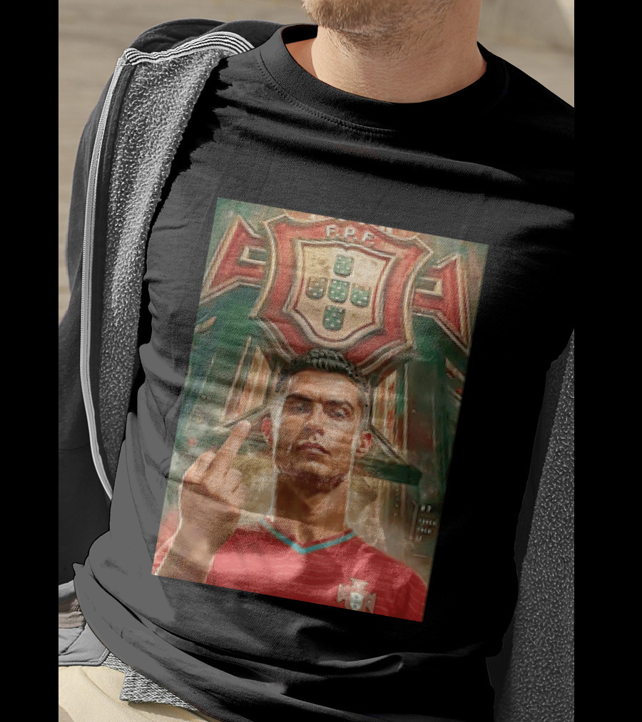 Portugal Soccer CR7 Gesture FIFA Crest T-Shirt