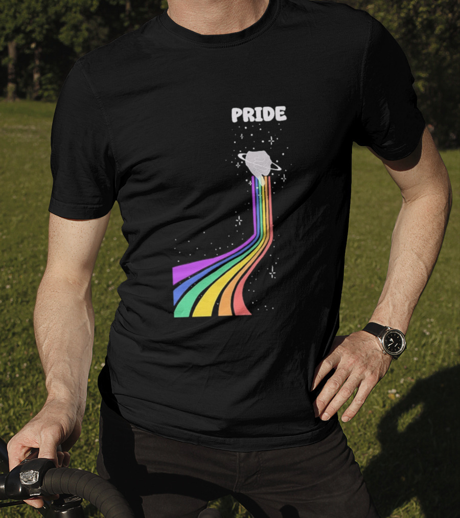 Pride Rainbow Space Hand Magic T-Shirt
