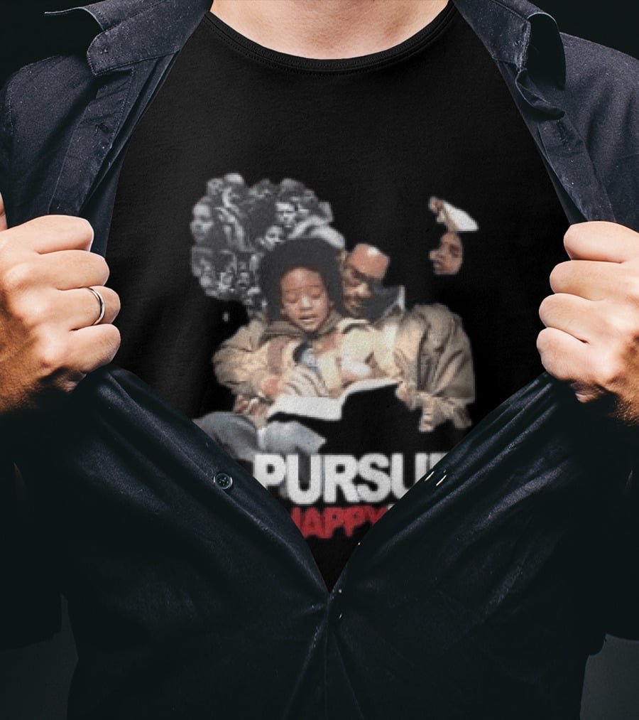 The Pursuit Of Happyness Will Smith Jaden Smith Movie Scene T-Shirt