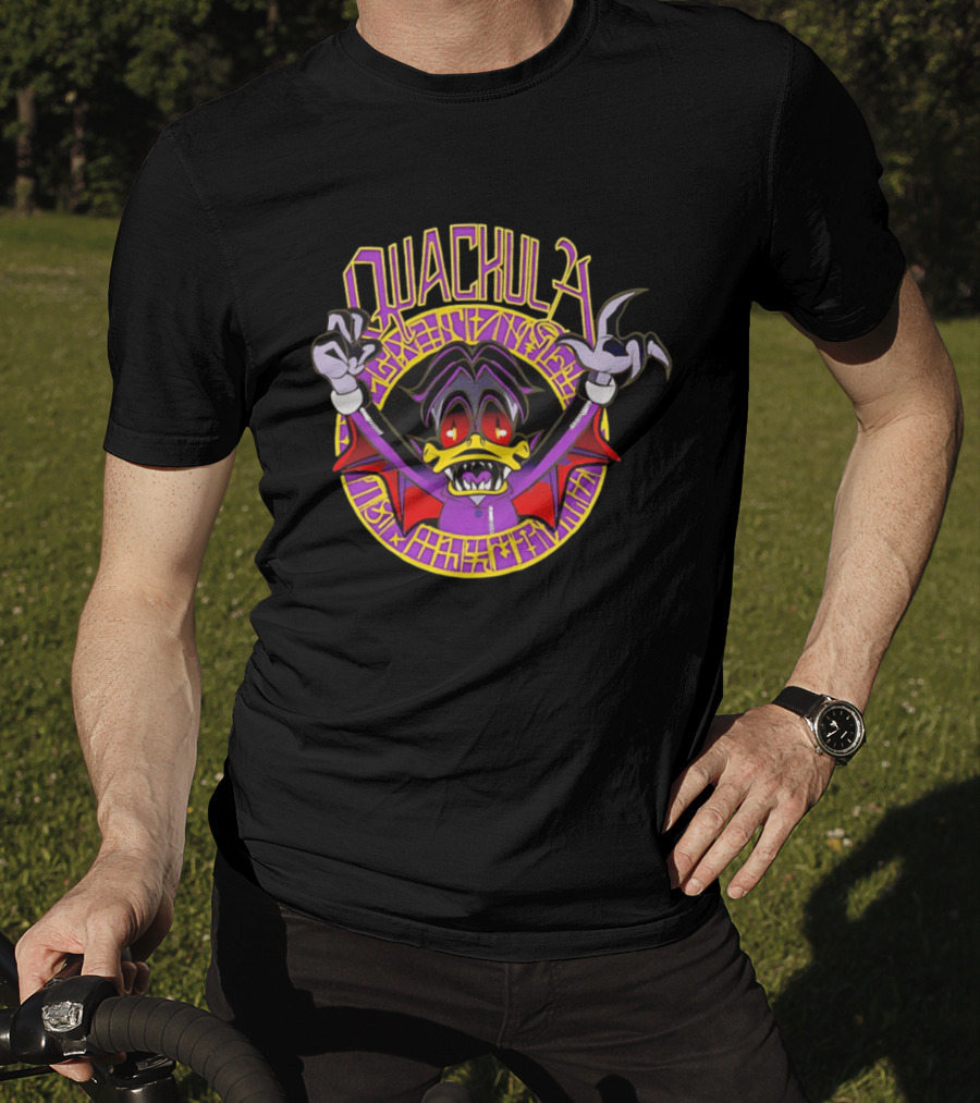 Quackula Vampire Duck Halloween Cartoon T-Shirt