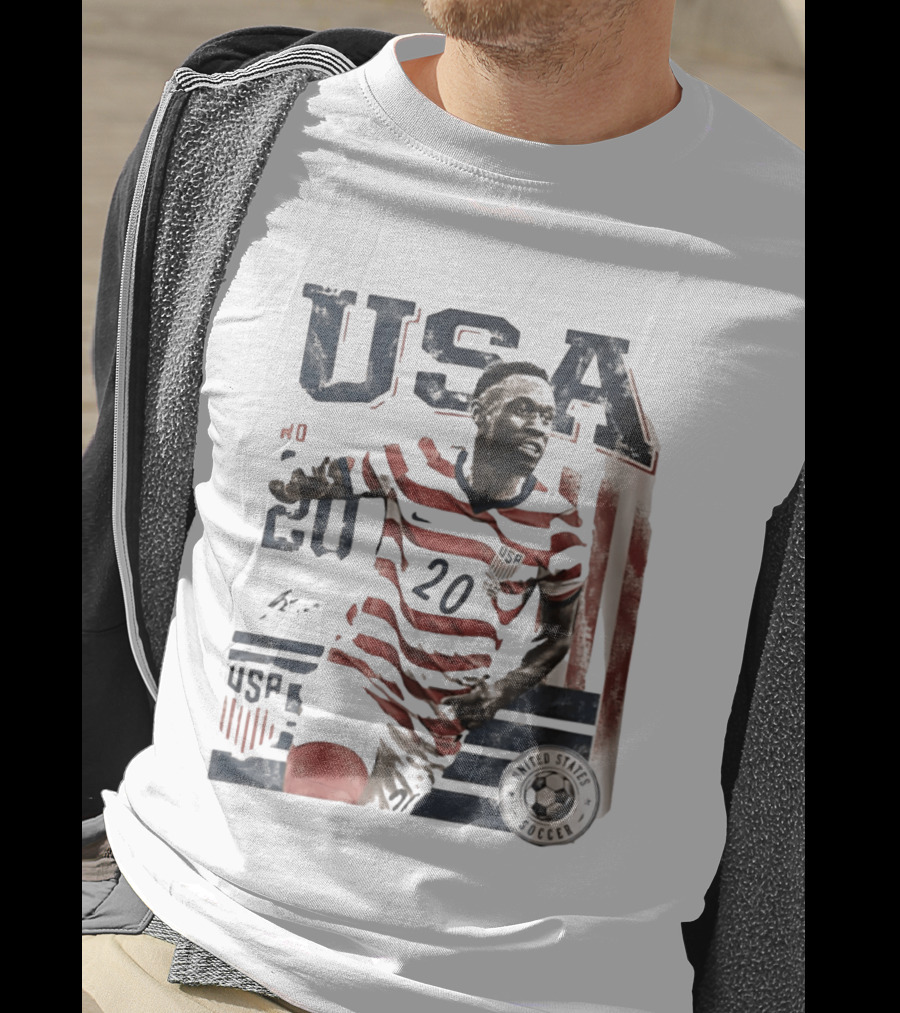 USA Soccer No. 20 United States Soccer Folarin Balogun T-Shirt