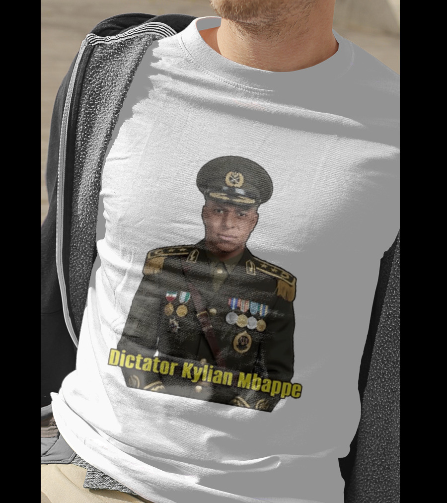 Kylian Mbappe France National Team Dictator Kylian Mbappe Military Uniform T-Shirt