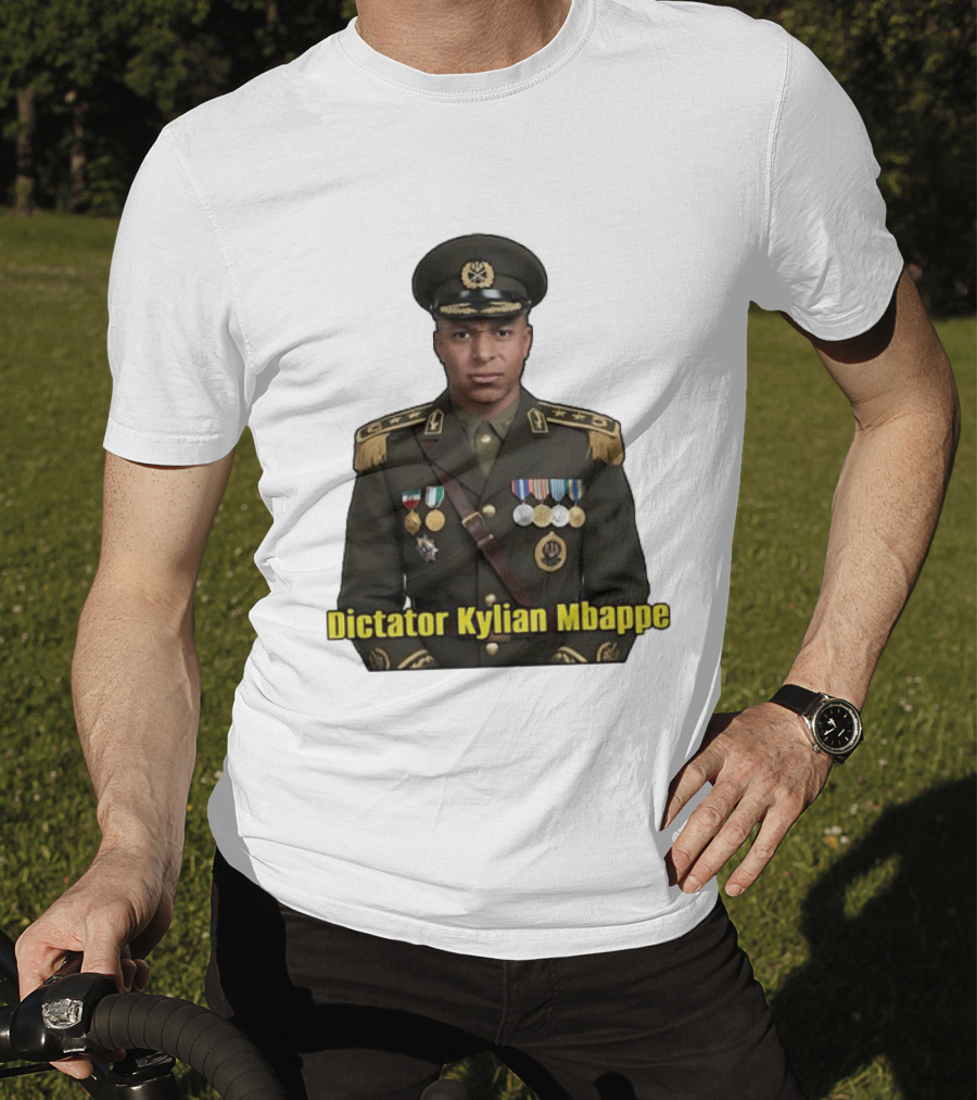 Kylian Mbappe France National Team Dictator Kylian Mbappe Military Uniform T-Shirt