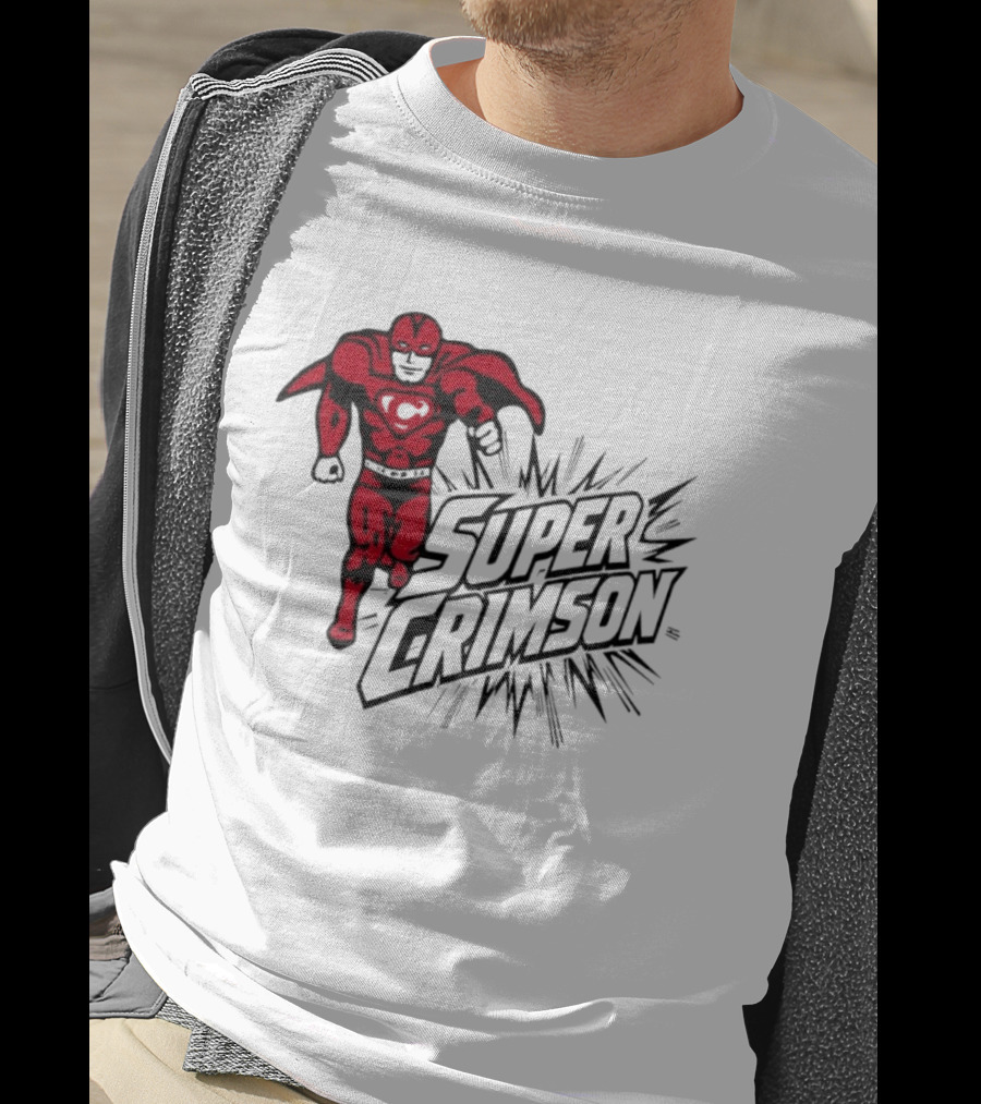 Super Crimson Hero Heart Emblem Burst T-Shirt