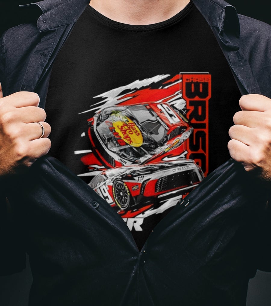 Chase Briscoe 19 Joe Gibbs Racing Bass Pro Shops Toyota Camry NASCAR JGR T-Shirt