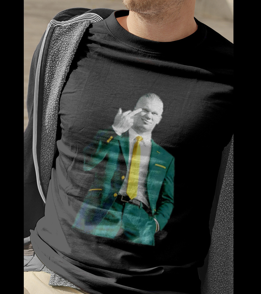 Erling Haaland Green Suit Yellow Tie Manchester City T-Shirt