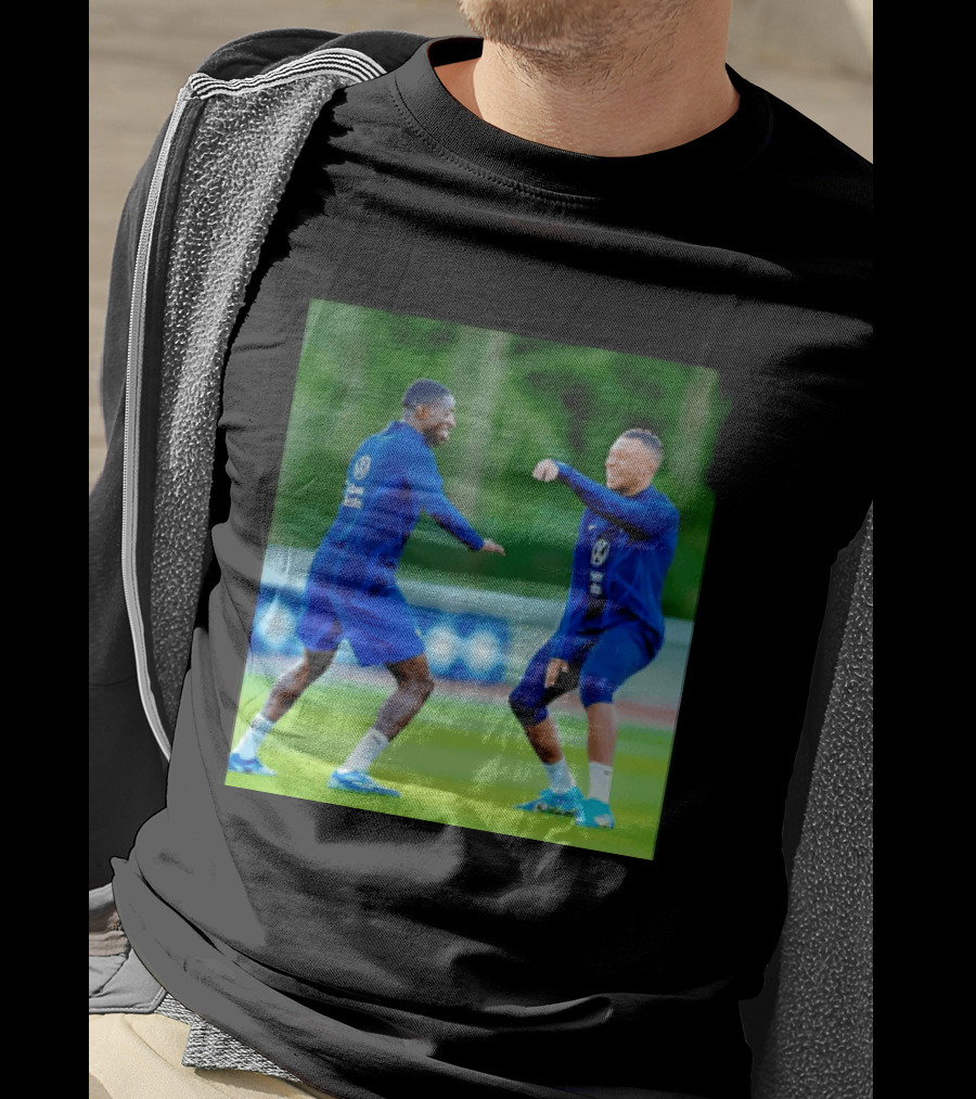 Kylian Mbappe Ousmane Dembele France National Football Team Training France Football Kings Of Europe T-Shirt