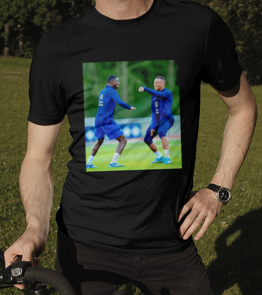 Kylian Mbappe Ousmane Dembele France National Football Team Training France Football Kings Of Europe T-Shirt
