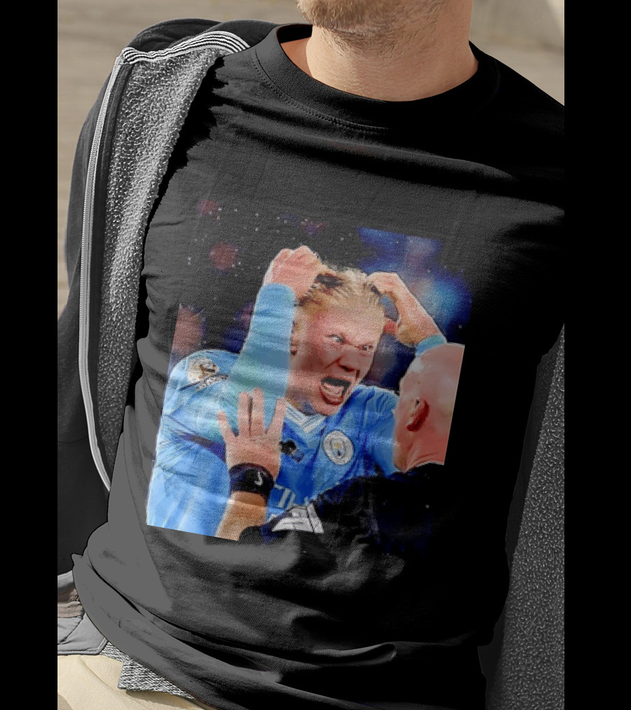 Erling Haaland Manchester City Emotional Reaction T-Shirt