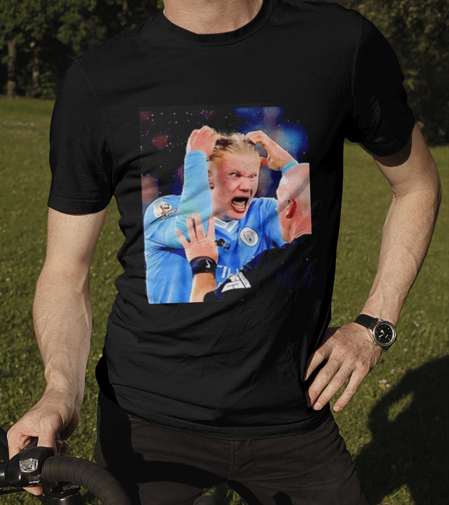 Erling Haaland Manchester City Emotional Reaction T-Shirt