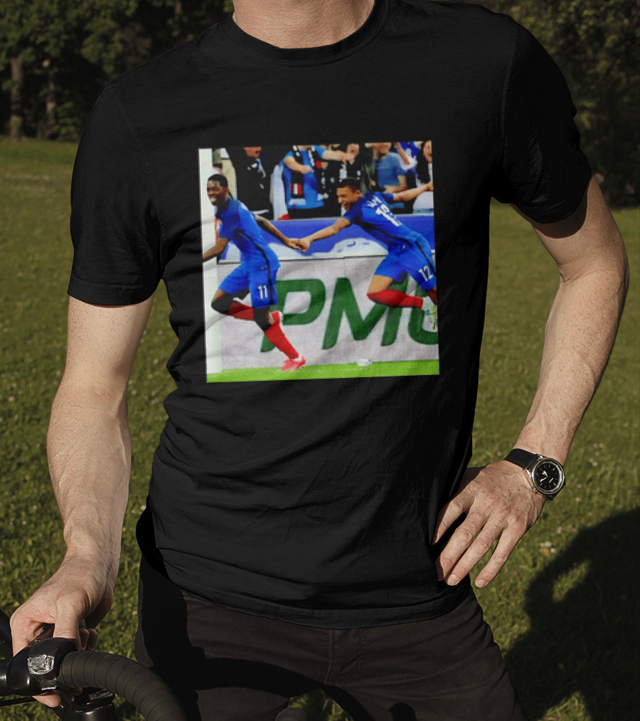 France National Team Kylian Mbappé Ousmane Dembélé Celebration T-Shirt