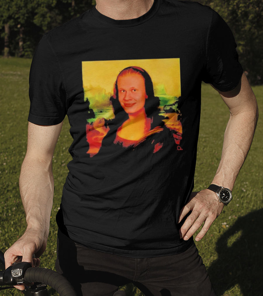 Mona Lisa Erling Haaland Manchester City Meme T-Shirt