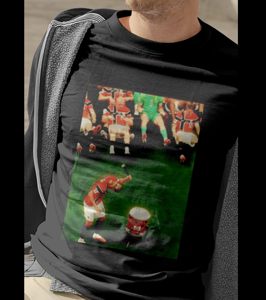 Erling Haaland Norway Football Team Drummer Celebration 26WC T-Shirt