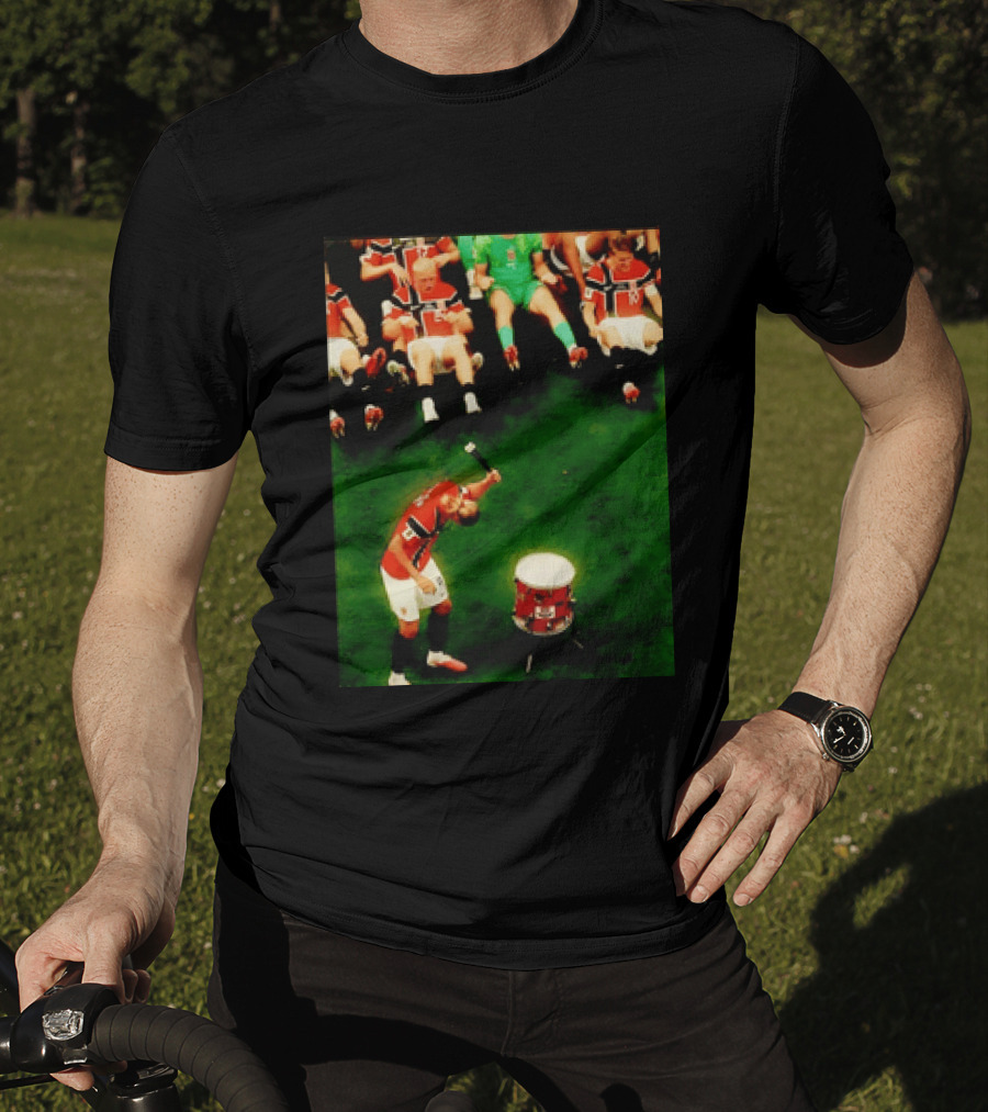 Erling Haaland Norway Football Team Drummer Celebration 26WC T-Shirt