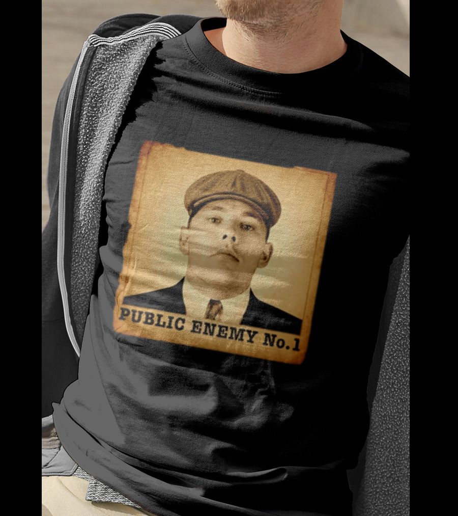 Los Angeles Dodgers Public Enemy No 1 Vintage Wanted T-Shirt