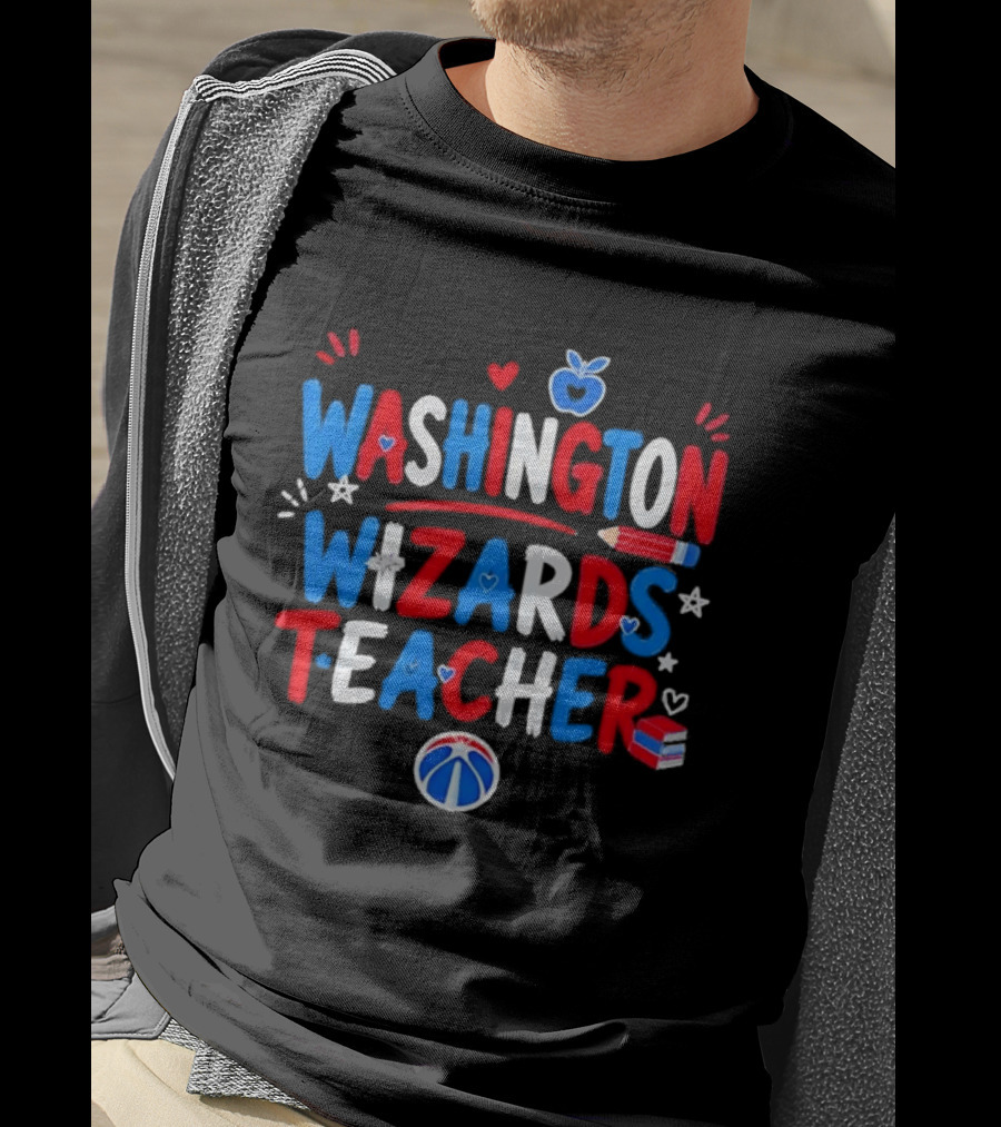 Washington Wizards Teacher Basketball School Spirit T-Shirt