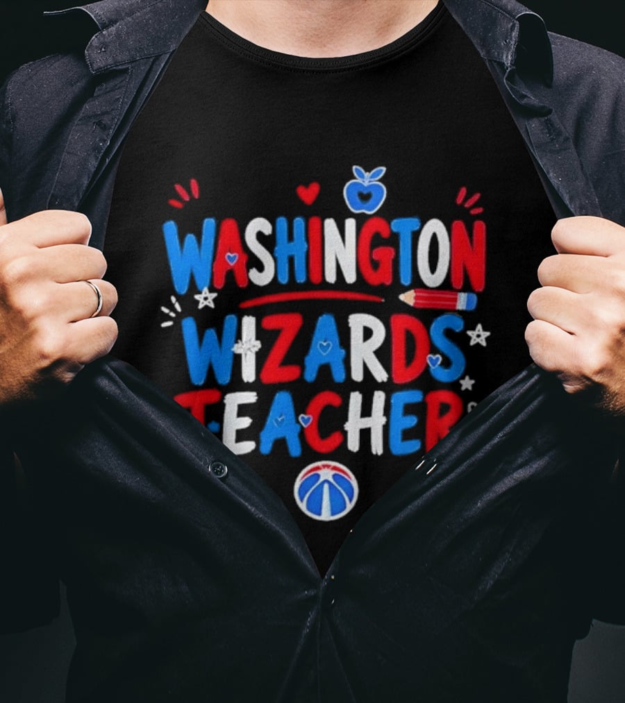 Washington Wizards Teacher Basketball School Spirit T-Shirt