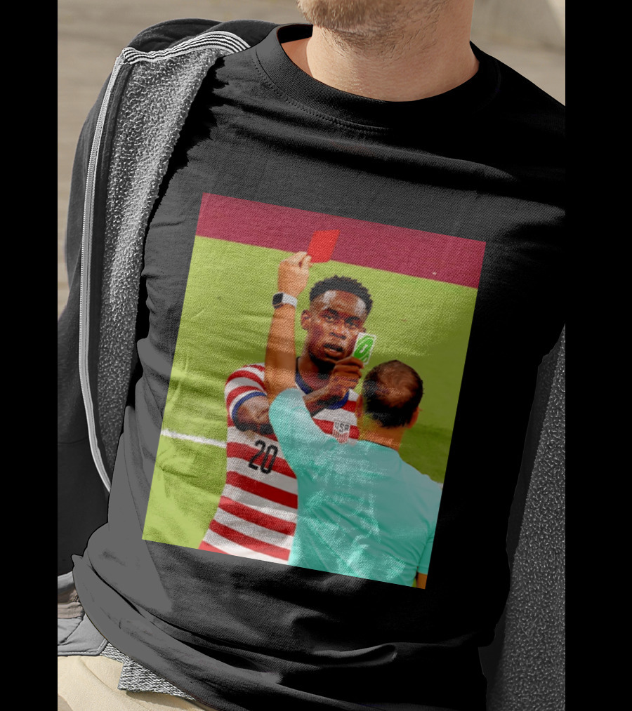 Folarin Balogun USMNT Number 20 Reverse Card Meme Soccer T-Shirt