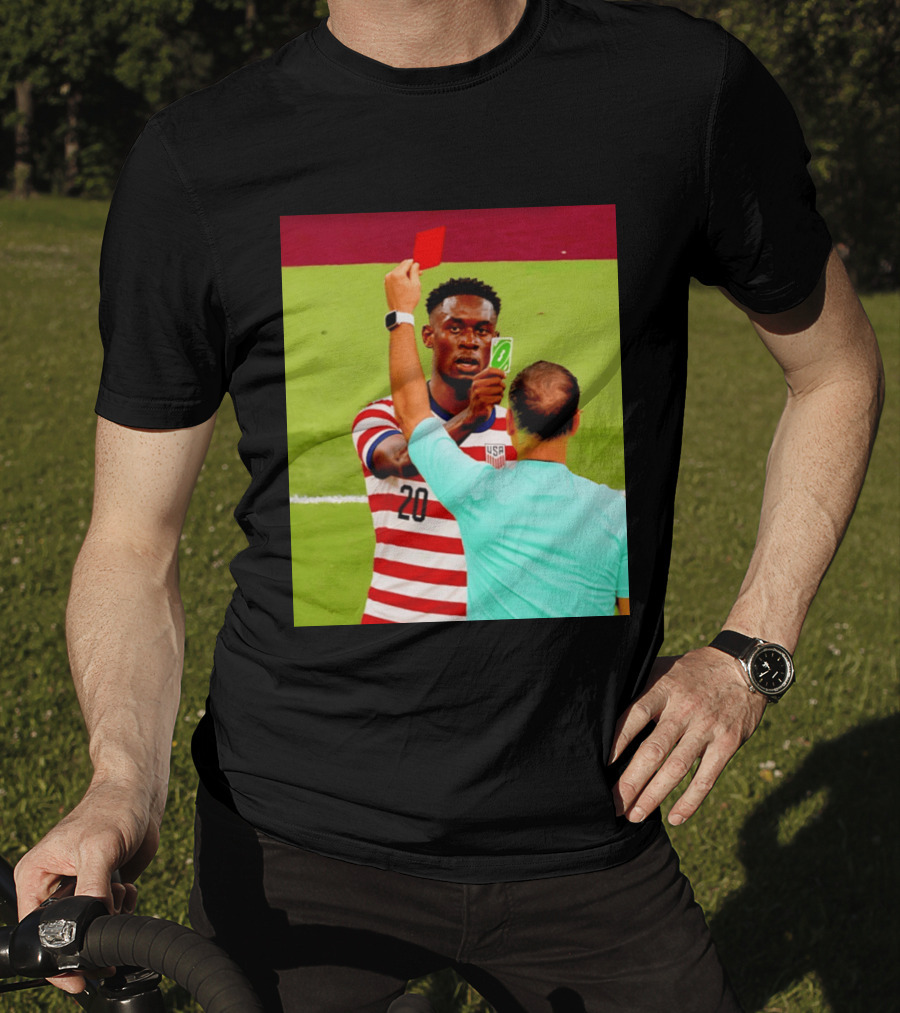 Folarin Balogun USMNT Number 20 Reverse Card Meme Soccer T-Shirt