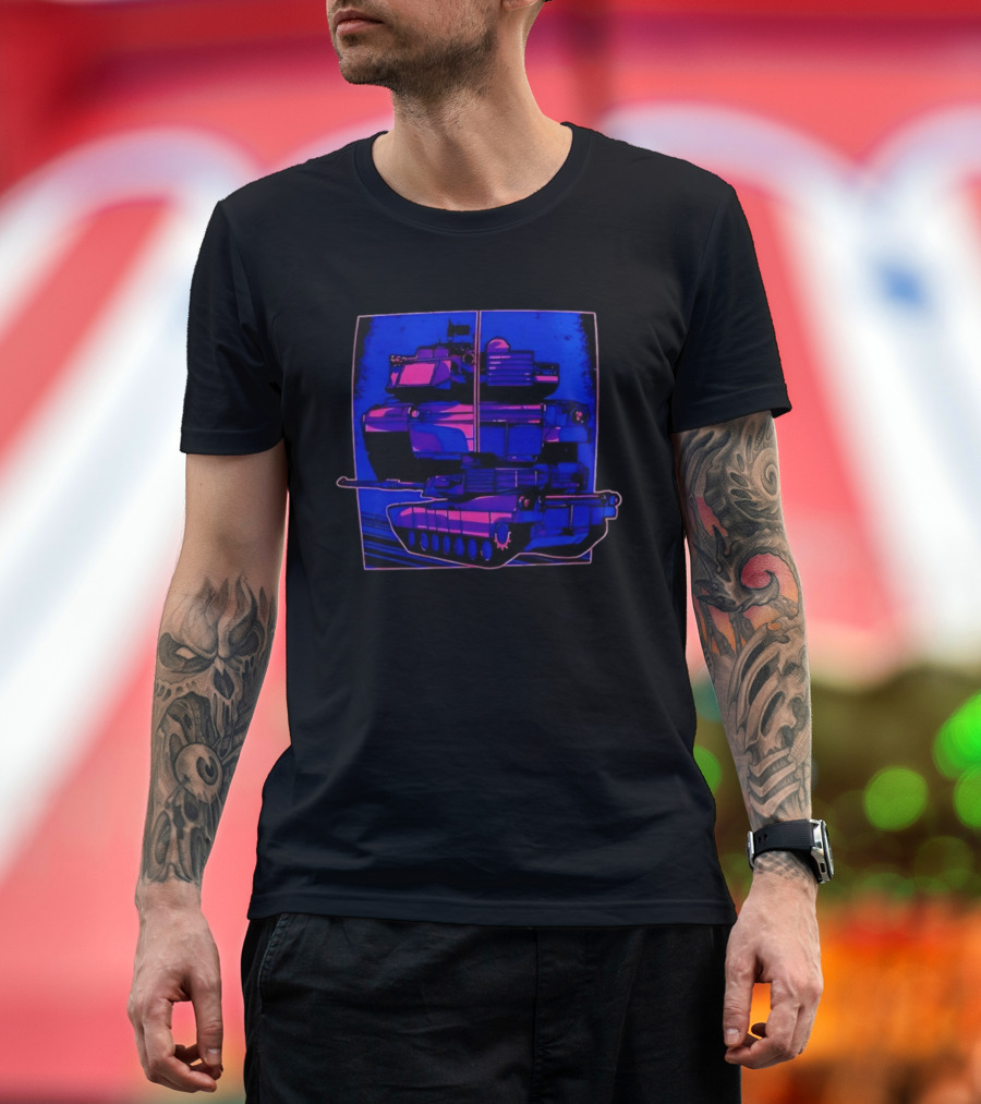 Night Crawler Military Tank Armored Vehicle Dual Palettes T-Shirt