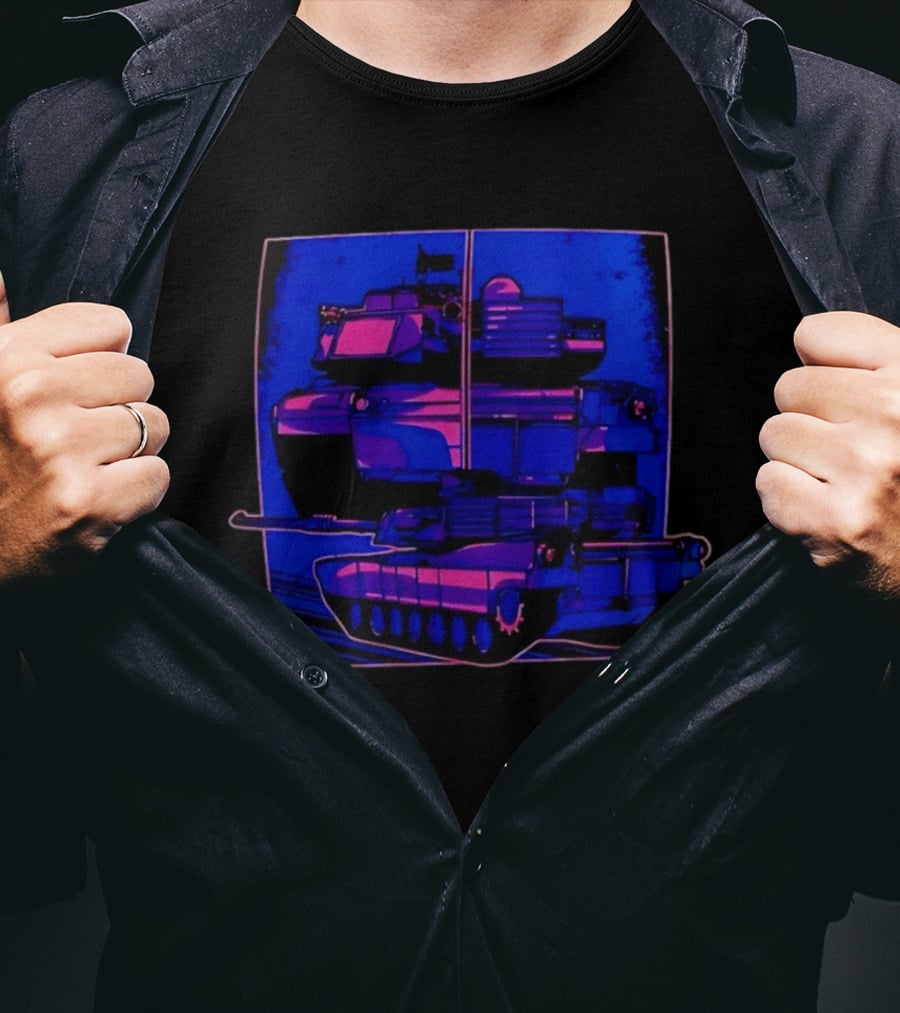 Night Crawler Military Tank Armored Vehicle Dual Palettes T-Shirt