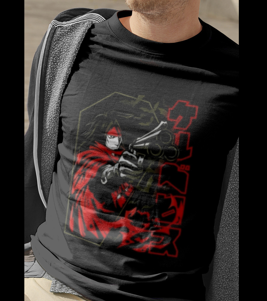 Vincent Valentine Final Fantasy VII Lock N Load Manga T-Shirt