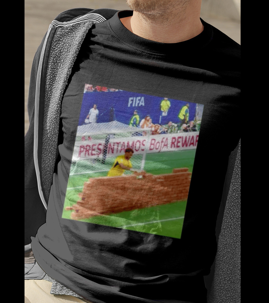 Vozinha Cape Verde FIFA Goalkeeper Meme Brick Wall Soccer Humor T-Shirt