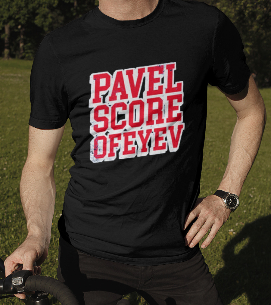 Pavel Score Vegas Golden Knights Distressed Dorofeyev T-Shirt