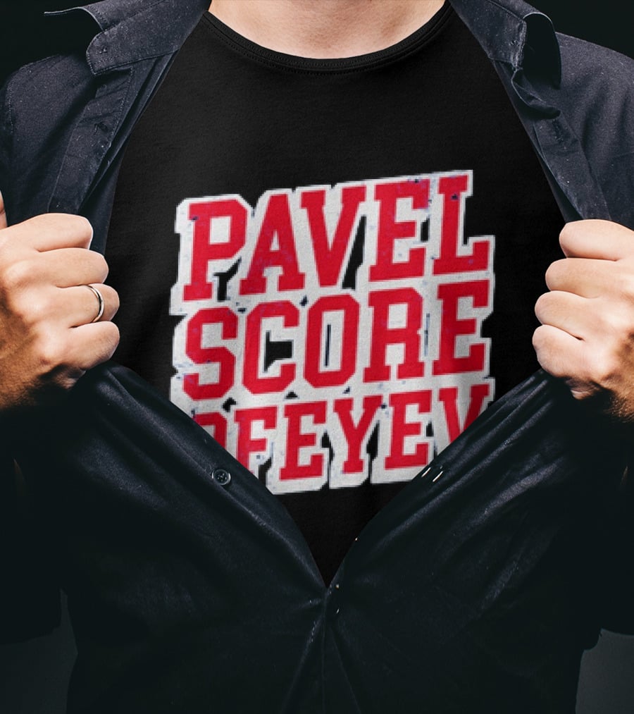 Pavel Score Vegas Golden Knights Distressed Dorofeyev T-Shirt