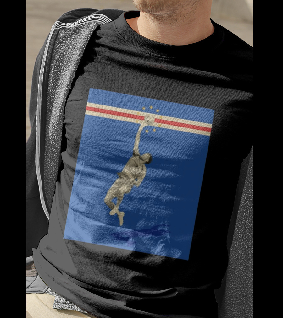 Vozinha Cape Verde African Cup Of Nations Soccer Star Goalkeeper Save T-Shirt