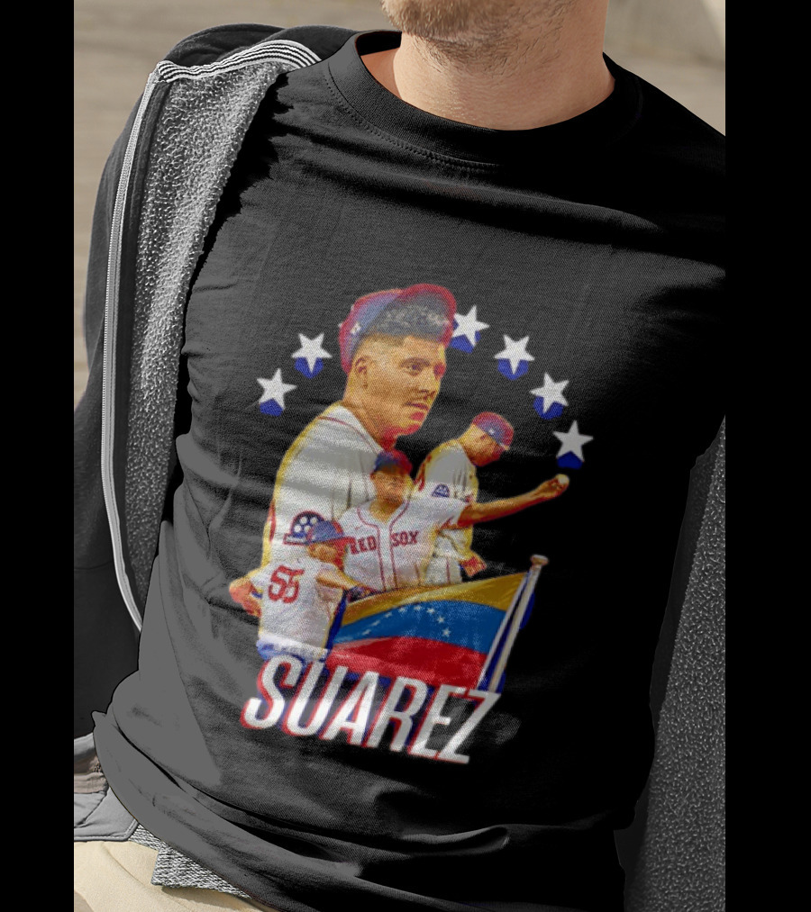 Ranger Suarez Philadelphia Phillies MLB Venezuela Flag Star Baseball T-Shirt